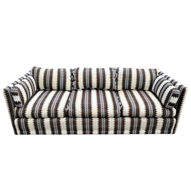 Mid-Century Directional Design by Sedgefield Milo Baughman Style Sofa and Loveseat Set For Sale - Image 4 of 12