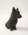 Black Black Scottie Dog Garden Ornament Reconstituted Stone, English Mid 20th C. For Sale - Image 8 of 11