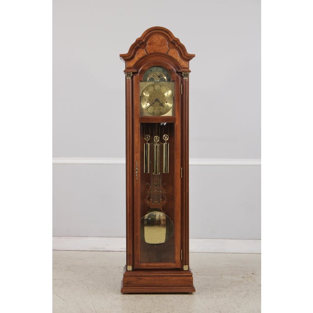 Age: Approx: 30 Years Old Details: Beveled Glass Door Currently Good Working Order Burl Walnut Panel On Top Brass Triple...
