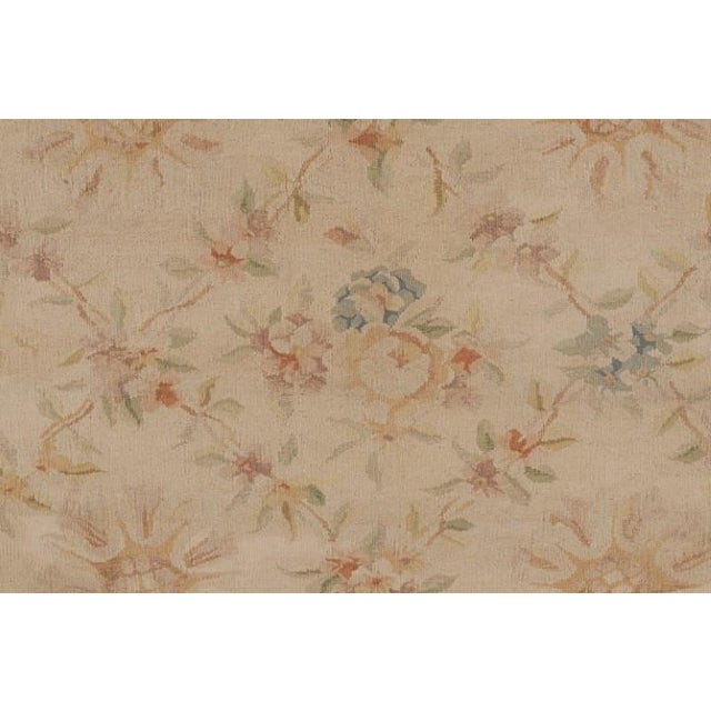 Traditional Rug & Kilim’s Aubusson Rug in Beige With Colorful Floral Patterns For Sale - Image 3 of 7