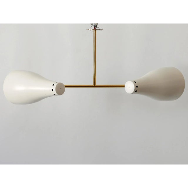 Mid-Century Modern Two-Armed Sputnik Pendant Lamp, Austria, 1950s For Sale - Image 12 of 18