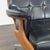 Vintage Heywood-Wakefield Mid Century Modern Black Leather Lounge Chair & Ottoman For Sale - Image 12 of 18