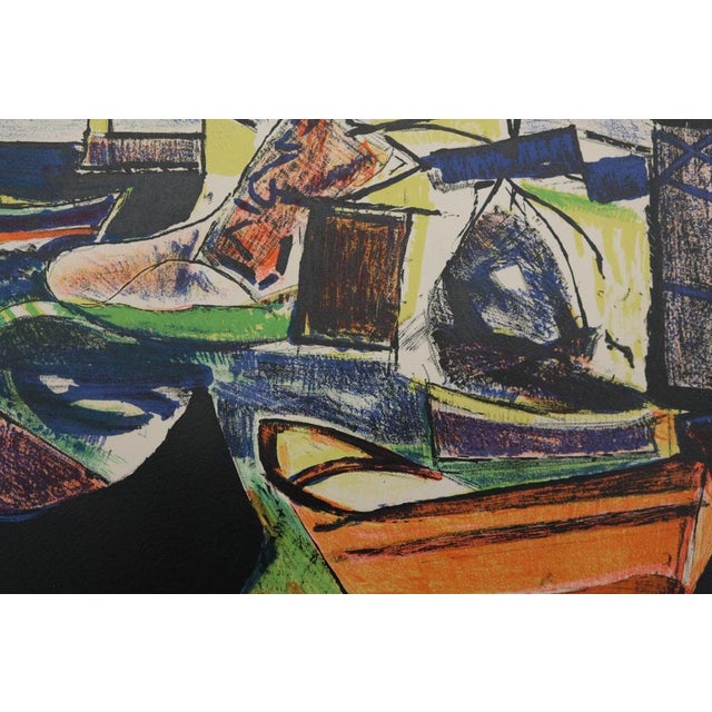 François DESNOYER (1894-1972) The Port of Sète Original color lithograph Signed in pencil Marked as an artist's proof On...