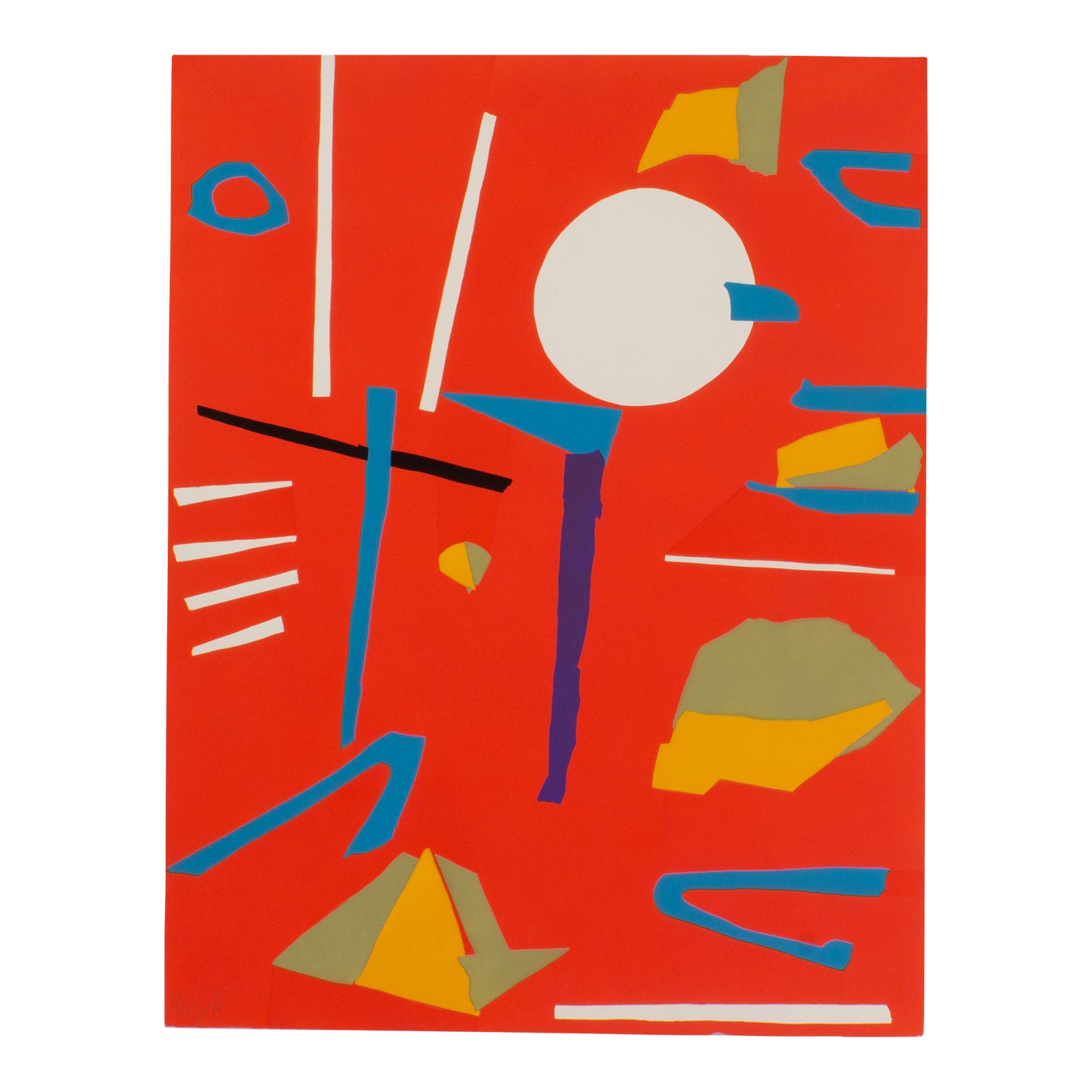 1969 Limited Edition Abstract Serigraph by Andre Lanskoy | Chairish