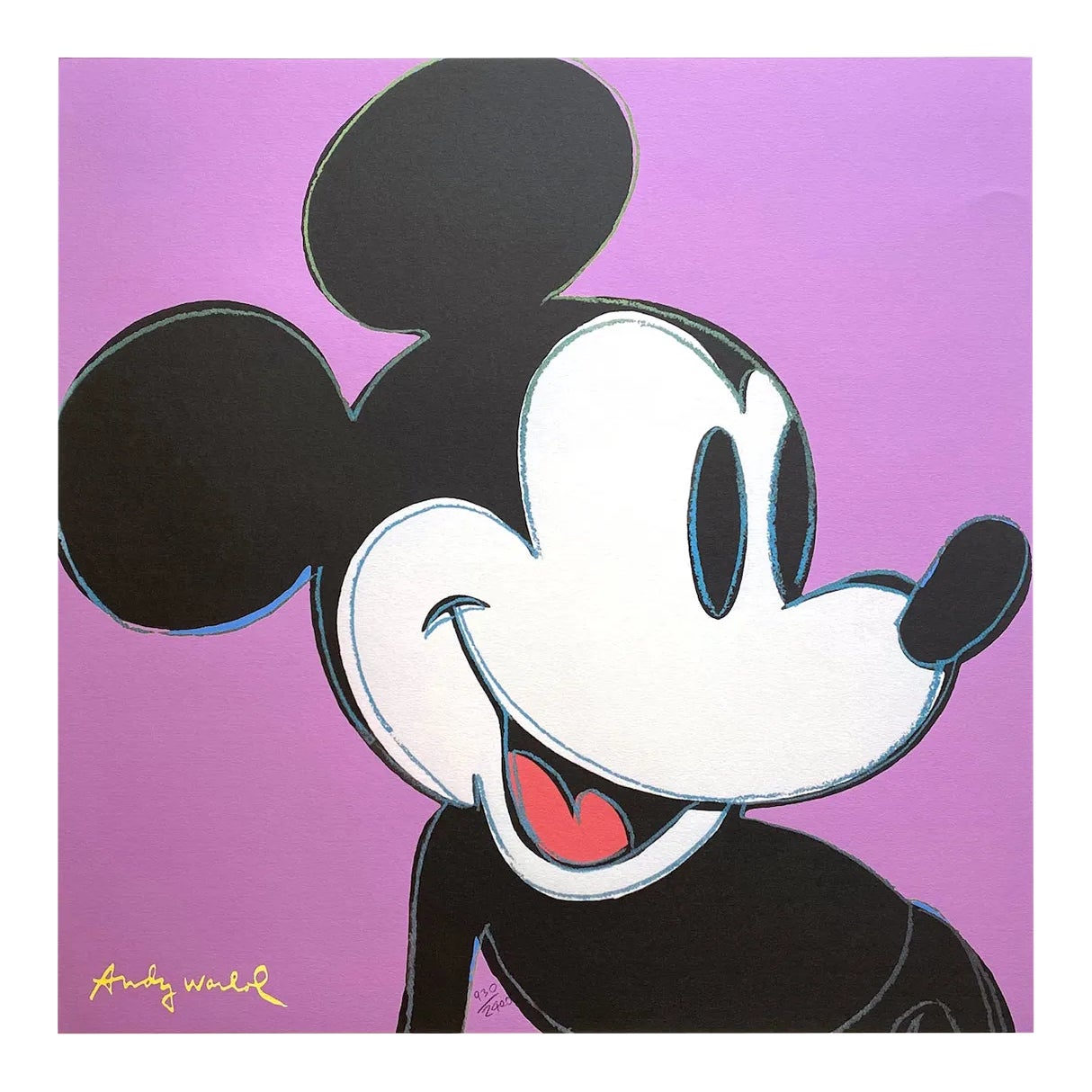 mickey mouse drawing andy warhol