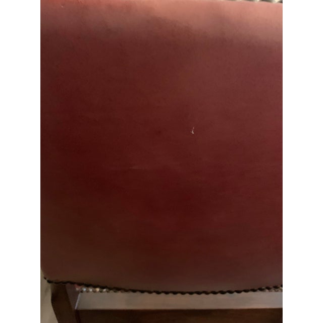 Copper Dining Room Table With Moore & Giles Leather Dining Chairs Set