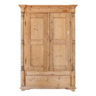 Antique Wardrobe in Wood, 1890s For Sale