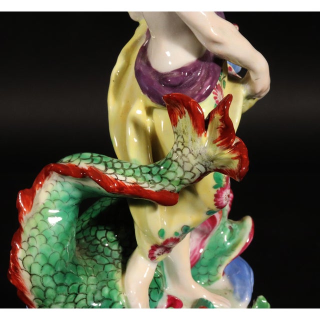 Porcelain Figure of Neptune on a Rococo Scroll Base, Edme Samson Et Cie, Paris For Sale - Image 11 of 11