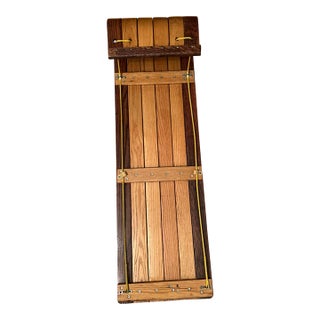 VTG 1960s Paris Bentwood Wooden Toboggan for Use or Rustic Lodge Décor For Sale