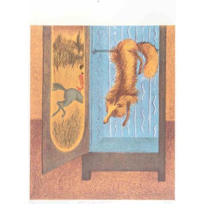 Enrico Benaglia, The Fox, 1990s, Lithograph For Sale