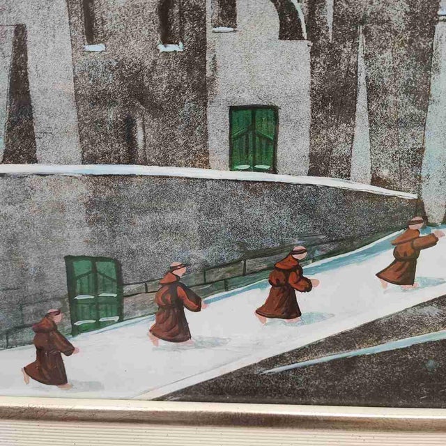 Descrizione Articolo: Proietti Norberto acrilico su disegno anni 90, 40 x 60 cm This piece is attributed to the mentioned...