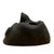 Abstract Abstract Biomorphic Dark Fired Clay Mask Sculpture Wall Decor For Sale - Image 3 of 5