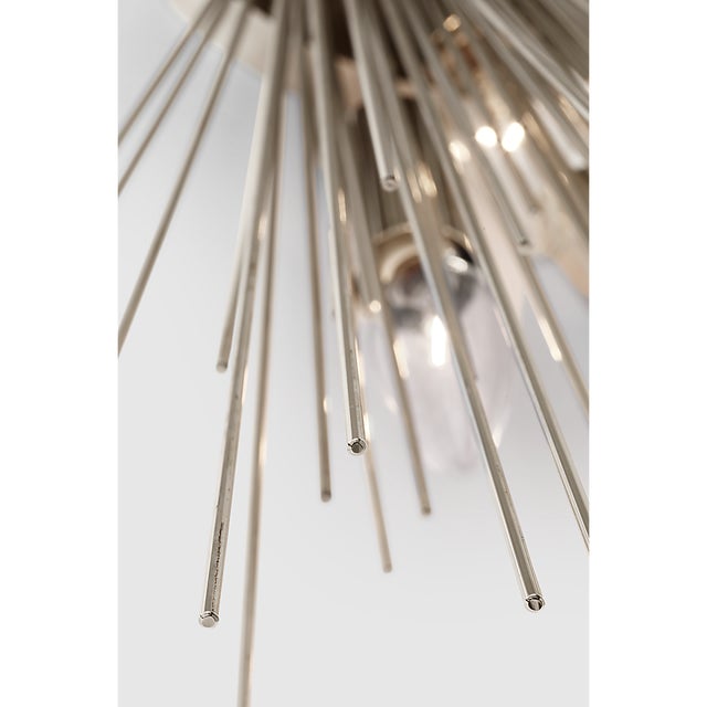 Visual Comfort Kelly Wearstler for Visual Comfort Signature Strada Medium Symmetrical Sconce in Polished Nickel For Sale - Image 4 of 6