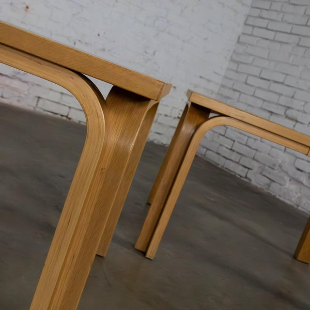 Late 20th Century Scandinavian Modern Oak End or Coffee Tables by Thygesen and Sorensen for Magnus Olesen and Rudd International For Sale - Image 12 of 17