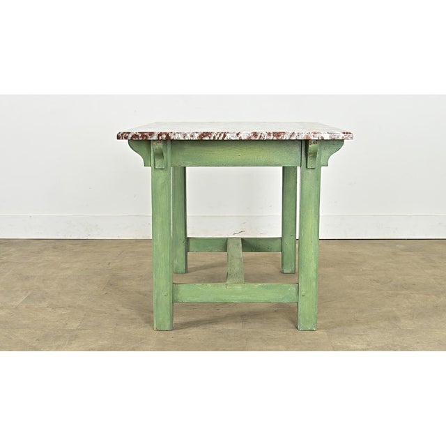 French 19th Century Marble-top Work Table For Sale In Baton Rouge - Image 6 of 16
