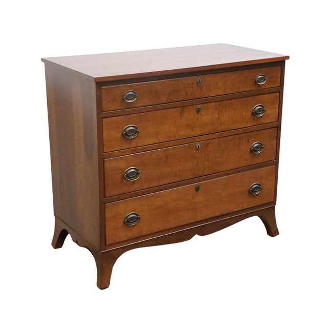 Stickley Stickley Furniture Solid Cherry Traditional Duncan Phyfe Style 41" Chest For Sale - Image 4 of 12