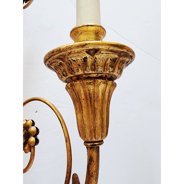 Gold Vaughan Chillington George III Style Giltwood Wall Sconces-a Pair For Sale - Image 8 of 16