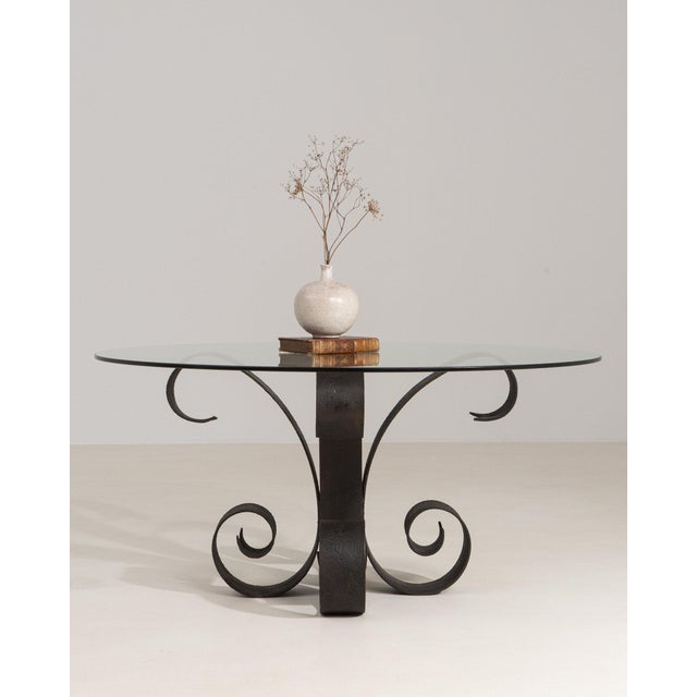 Metal 19th Century France Black Iron Coffee Table For Sale - Image 7 of 11