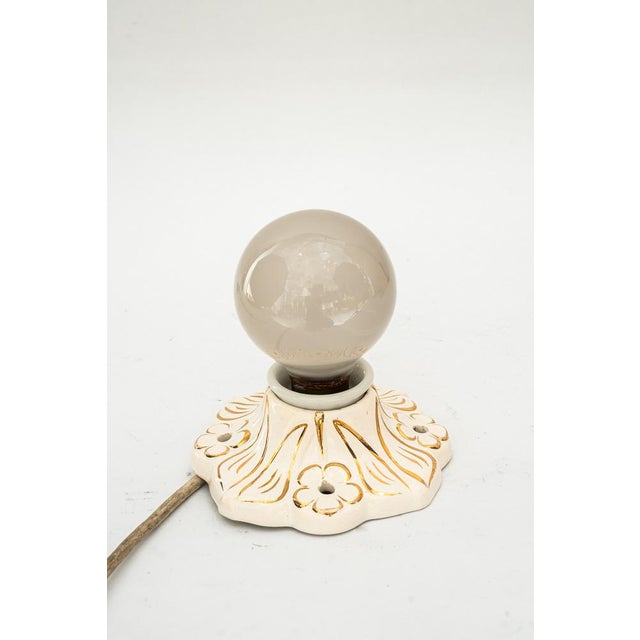 Small Art Deco Ceramic Ceiling Lamp, 1920s For Sale - Image 6 of 10