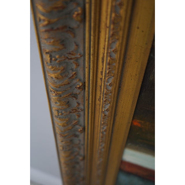 Kramer Artist-Signed Oil Painting on Canvas of Two Girls For Sale - Image 9 of 13