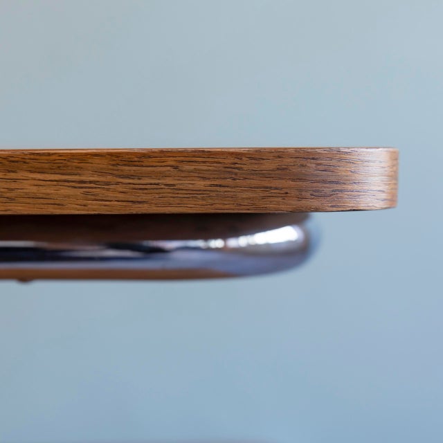 Wood Vintage Bauhaus Tubular Steel Side Table, 1930s For Sale - Image 7 of 9