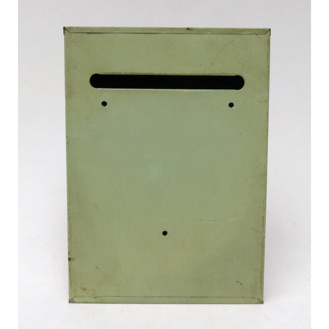1930s Art Deco Metal Mailbox For Sale - Image 5 of 9
