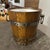 Brown 1970s Brutalist Oak Wood and Wrought Iron French Wine Cooler For Sale - Image 8 of 8