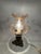 Table Lamp with Cast Brass Base and Glass Shade For Sale - Image 4 of 16