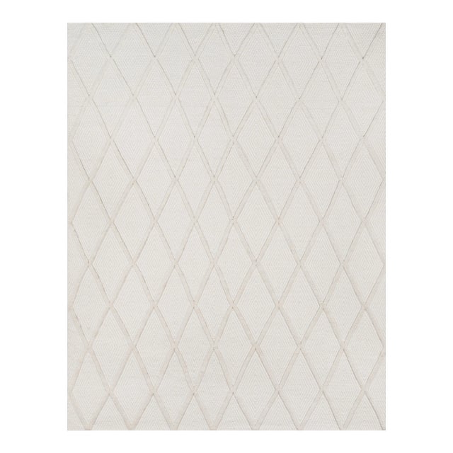 Erin Gates by Momeni Langdon Spring Beige Hand Woven Wool Area Rug - 3'9" X 5'9" For Sale