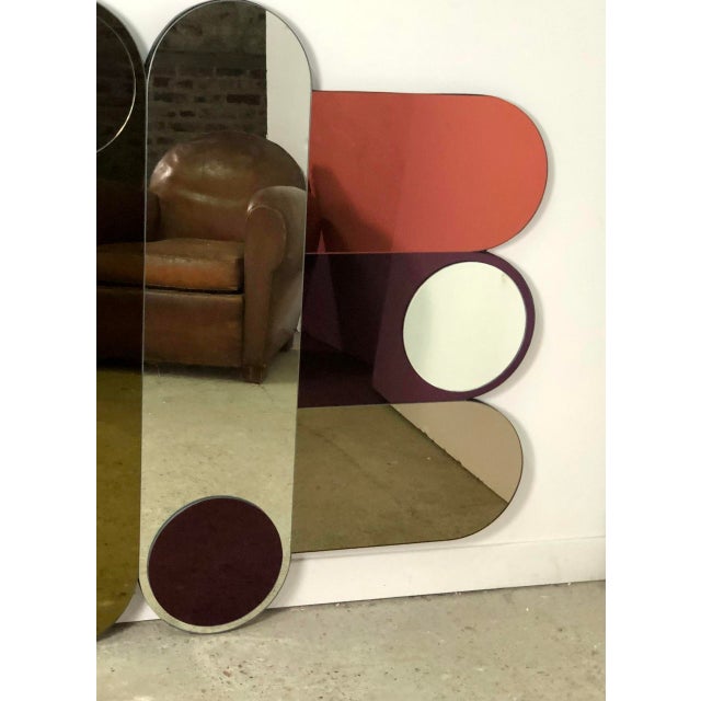 Circus Mirror in Smoked Glass, 1994 For Sale - Image 4 of 12