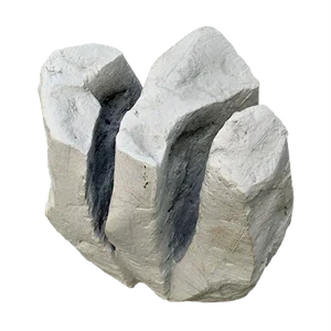 Chalk White Abstract Sculpture 3 by Bryan Blow, 1970s
