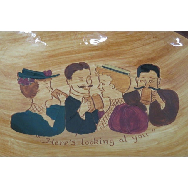 Pennsbury Pottery Pretzel Bowl Gay Nineties Here's Looking at You Kid For Sale - Image 4 of 13
