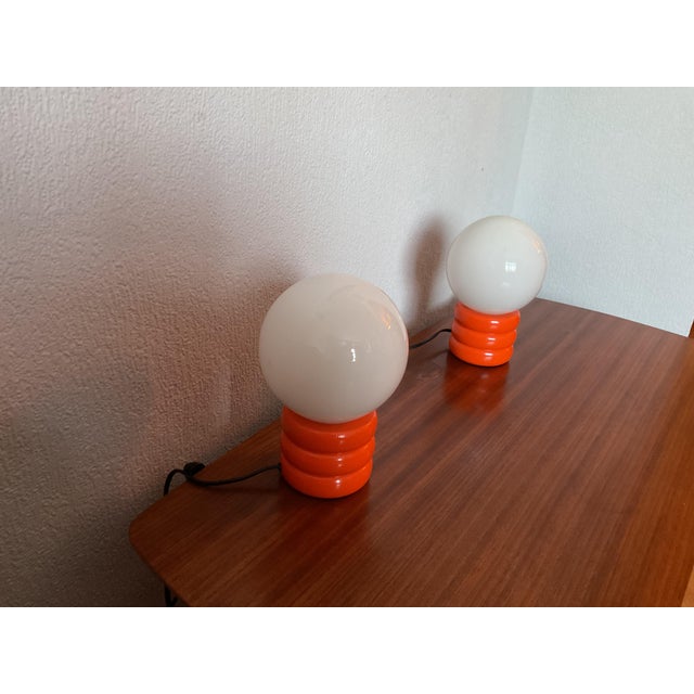 Murano Glass Table Lamps, 1950s, Set of 2 For Sale - Image 4 of 5