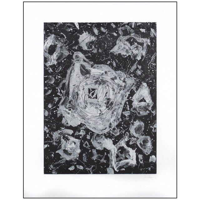 Abstract Mid 20th Century i.39; sfe.007 Abstract Black Aquatint Sam Francis For Sale - Image 3 of 8