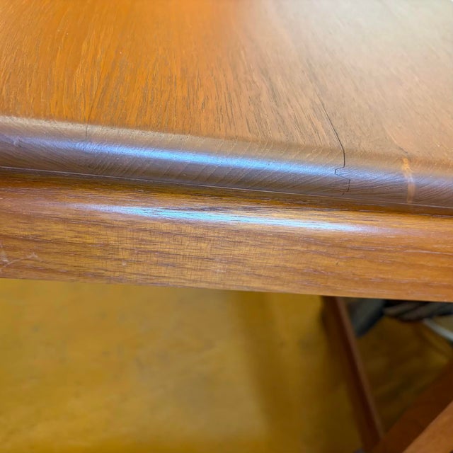 Solid Teak Danish Modern Sled Leg Vintage Nesting Tables For Sale - Image 9 of 11