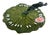 Edwardian Cast Iron Lily Pad Sundial with Leaping Frog For Sale