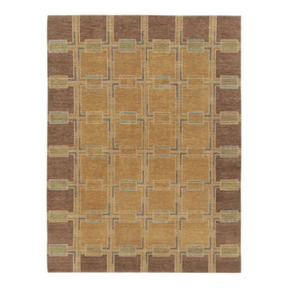 Contemporary Scandinavian Style Geometric Wool Rug by Rug & Kilim, India For Sale