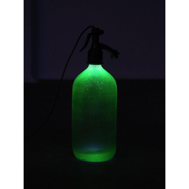 Vintage Uranium Glass Syphon Table Lamp from Welker, 1938 For Sale - Image 12 of 18