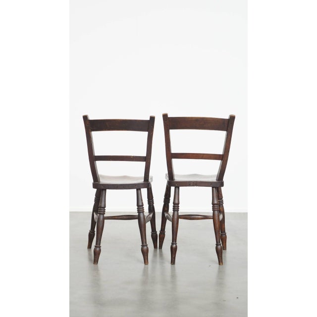 Antique English Oxford Dining Chairs, Set of 10 For Sale - Image 4 of 14