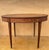 French Oval Marquetry Side Table with Drawer, Early 20th Century For Sale - Image 3 of 10