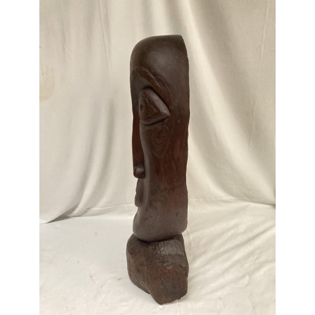 Face Sculpture, 1973, Wood For Sale - Image 4 of 10