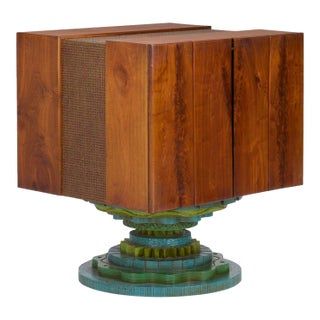 1965 Phillip Lloyd Powell Rotating Walnut Case/Bar For Sale