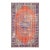1970s Vintage Handmade Wool Cotton Orange Area Rug For Sale