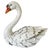 Late 20th Century Shabby Chic White Distressed Sheet Metal Swan Sculptures - A Pair For Sale - Image 4 of 17