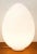 Glass White Murano Egg Table Lamp For Sale - Image 7 of 9