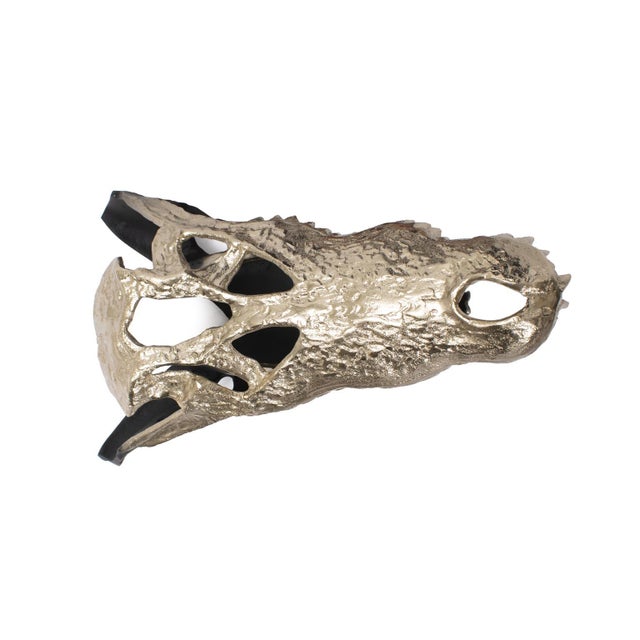 Metal Freddy Croc Sculpture- Small For Sale - Image 7 of 11