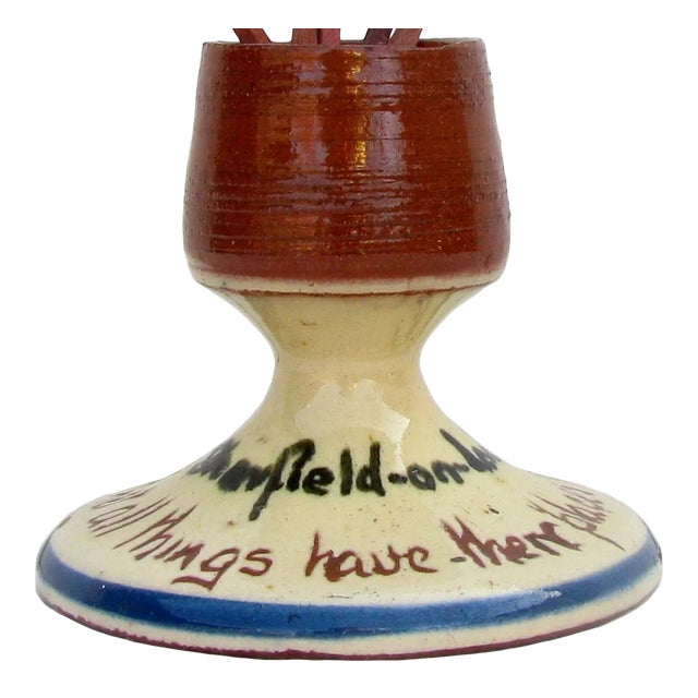 English Redware Souvenir Match Striker For Sale - Image 4 of 4