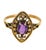 Traditional Vintage 14k Gold Amethyst Cocktail Ring For Sale - Image 3 of 5
