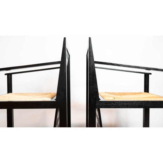 1980s Cassina Ds4 Armchairs by Charles Rennie Mackintosh - Set of 4 For Sale - Image 16 of 18