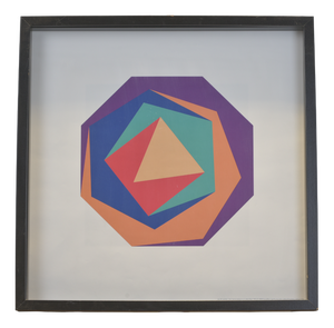 Max Bill Variation No. 12 from 1935–38, Framed Behind Glass